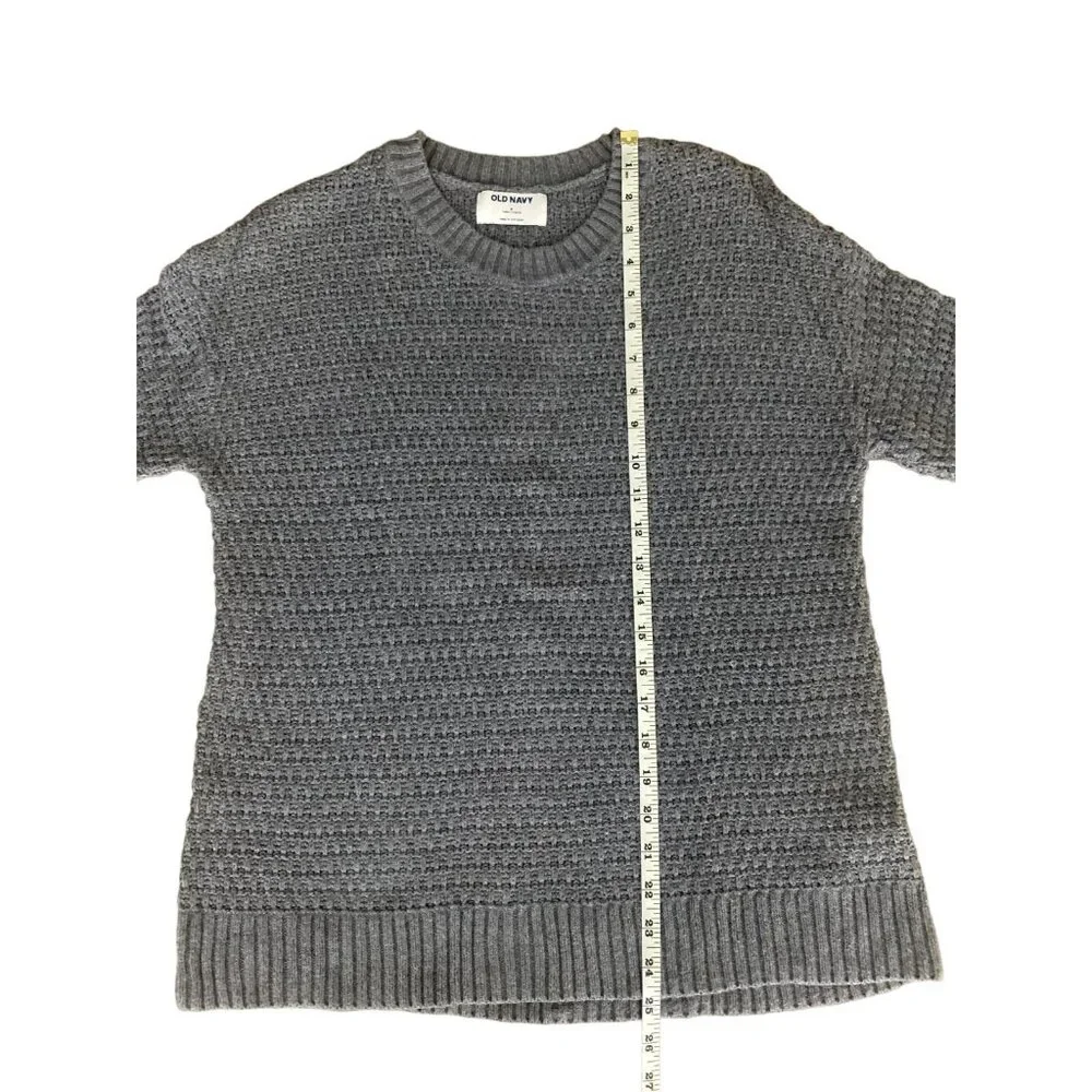 Old Navy Womens Gray Knit Sweater Pullover Crewneck Long Sleeve Size Small - Picture 7 of 11